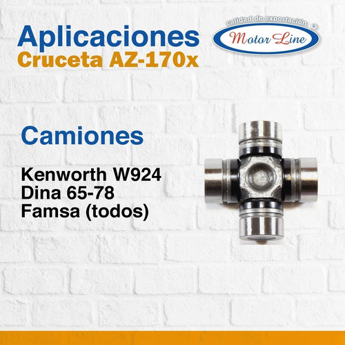 Cruceta 170x / 2 3/8 Pulgada / Serie 1350 / Kenworth W924