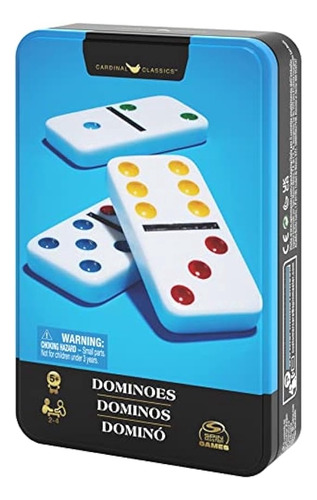 Juego De Mesa Dominó Doble Seis Clásico Spin Master ;o