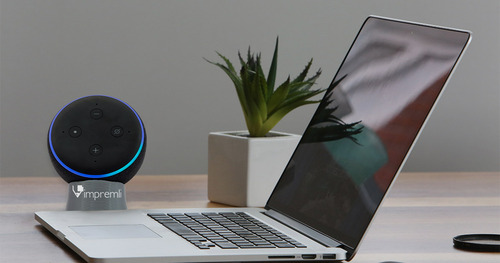 Para Alexa Echo Dot 3g Tipo Pedestal Impremli Color Gris oscuro