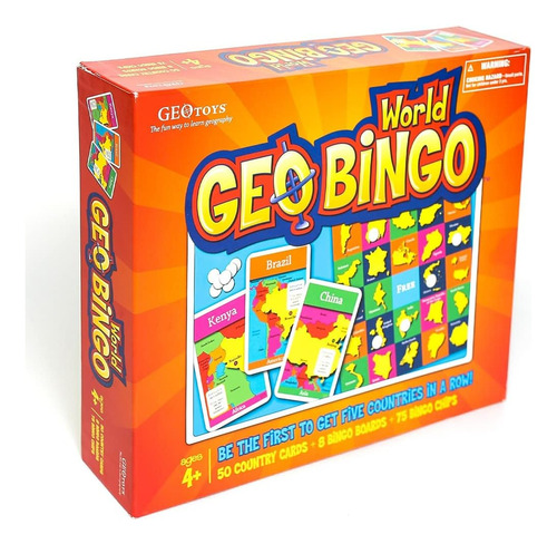 Juego De Mesa Geobingo World /geografia