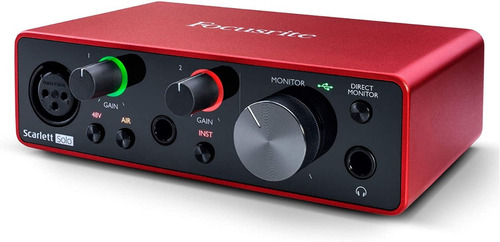 Imagen 2 de 7 de Interfaz Combo Focusrite Scarlett Solo 3era Generación