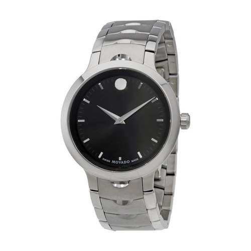 Reloj  Movado Luno Acero Inoxidable Plateado Hombre