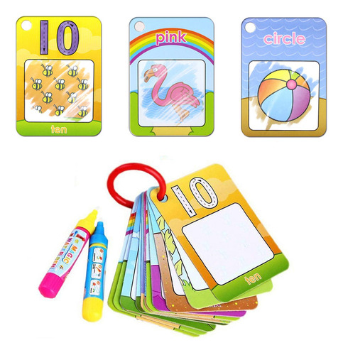 Tarjetas Para Colorear Con Agua Coolplay, Aprendizaje De For