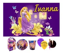 Comprar Rapunzel Kit 20 Niños Fiesta Vasos Platos Caja Enredados