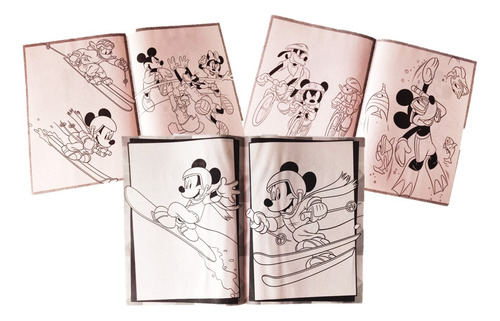 24 Libros De Colorear Mickey Mouse Disney Cumple Fiesta Bolo
