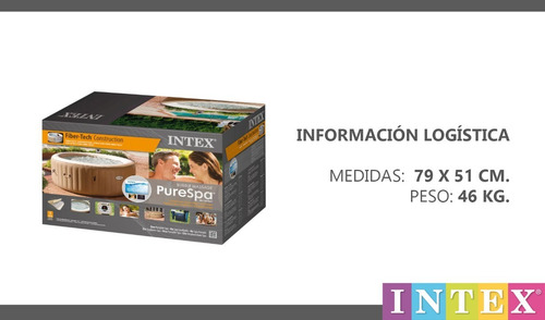 Jacuzzi Spa Inflable Intex Terapia De Burbujas 196x71cm
