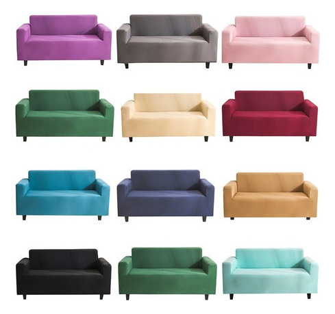 Funda Elástica De Sofá Protector De Sillón 3 Plazas Lavable