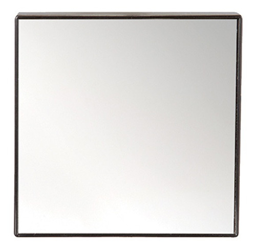 Espelho 14cm Quadrado Ventosa Fixação Box Banheiro Maquiagem