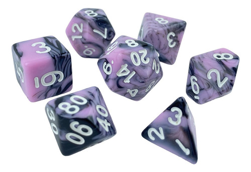Juego De Mesa Familiar D10 D20 De Dados Acrílicos Novedosos