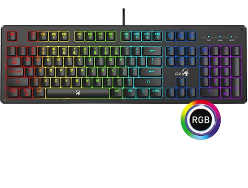 Teclado Gamer Multimedia Luz Led Rgb Scorpion Retroiluminado