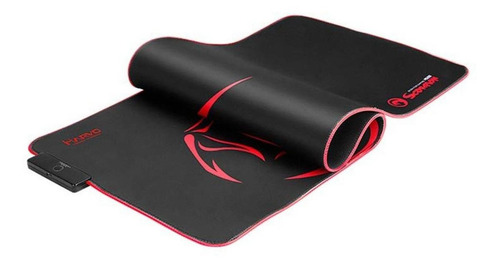 Mouse Pad gamer Marvo MG010 de borracha e tecido Scorpion gg 305mm x 800mm x 2mm black/red