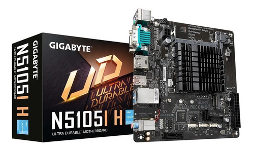Imagen 1 de 5 de Motherboard N5105i H Gigabyte Con Procesador Celeron