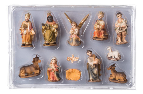 Roman - Juego De 12 Piezas Mini Nativity, Colección De Nav.