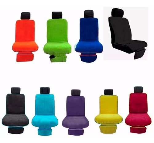 Funda Cubre Asiento Practica Toalla Microfibra Colores