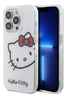 Case Hello Kitty Cara Compatible iPhone 15 Pro Blanca