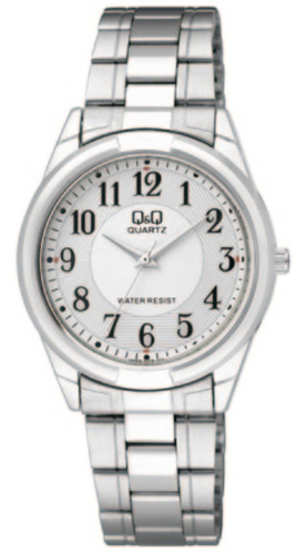 Reloj Q&q Caja Metal Malla Acero, Mod. Q866, Resist. Al Agua