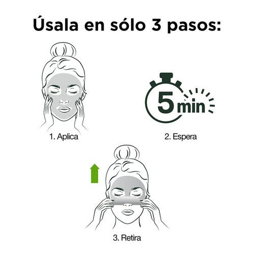 Imagen 6 de 7 de Ampolleta En Mascarilla De Tela Kale Efecto Detox Garnier