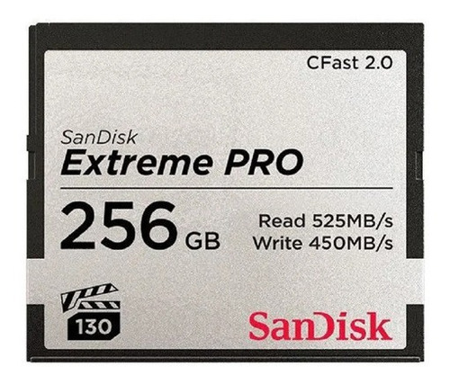 Kit 2 Cartão Cfast 256gb Sandisk Extreme Pro 525mb/s 2.0