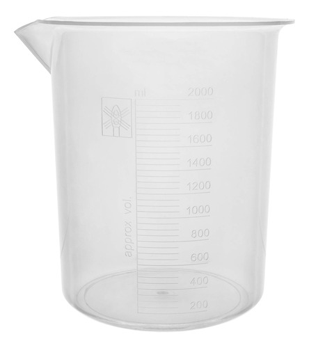 Vaso De Precipitado 2000ml De Plástico Pp Graduado *inlabs*