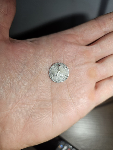 Moneda Riojana De Plata 1/2 Real 1854 Confederación Argentin (Usado)