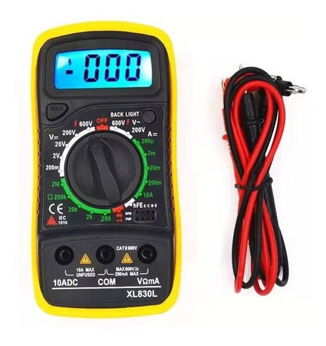 Multitester Multimetro Digital Pantalla Lcd 830l