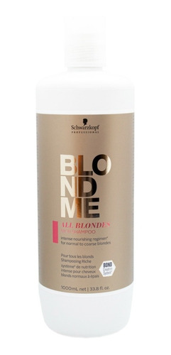 Schwarzkopf Blondme Shampoo Protector Rubios Pelo 1lt 3c