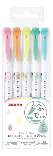 Zebra Highlighter Mildliner Brush Honnori Color Fluorescente