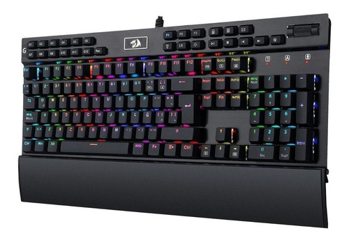 Imagen 3 de 3 de Teclado gamer Redragon Yama K550 QWERTY Outemu Purple español latinoamérica color negro con luz RGB