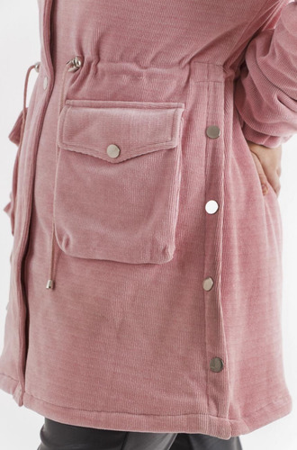 Campera Parka Abrigada De Corderoy Talle L Y Xl