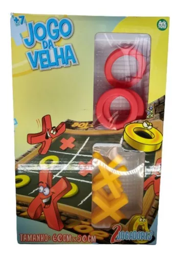 Jogo da Velha de Tabuleiro Clássico e Tradicional Brinquedo