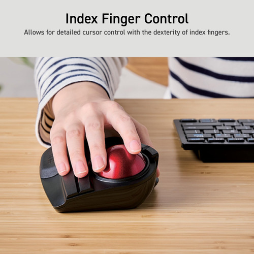 Trackball Elecom Enorme Contador De Dedos Índice Usb Inalámb