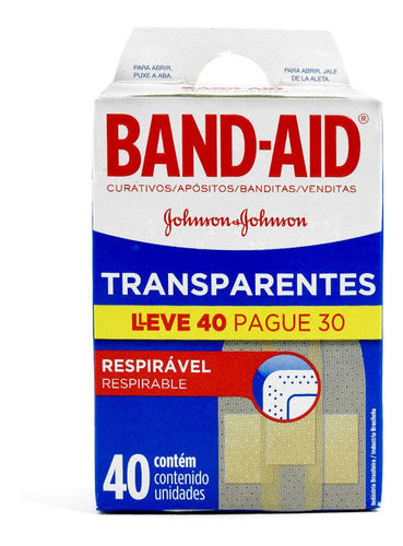 Curitas Band Aid Transparen 40x30unid.
