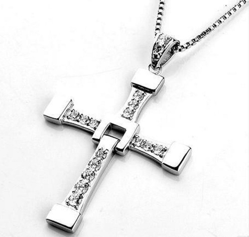 Collar La Cruz De Toretto Vin Diesel, Acero Inoxidable