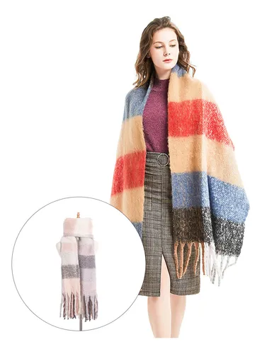 Mujeres Hombres Bufanda De Cashmere Sólido Rosa Claro 2