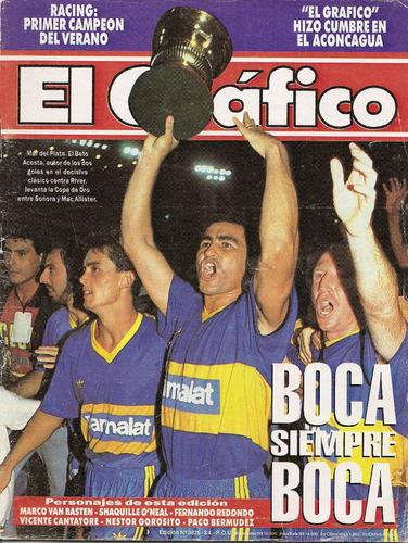 El Gráfico N°3825. Boca Siempre Boca. Año 1993