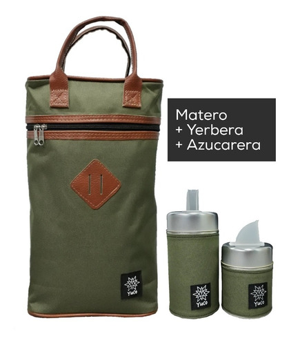 Equipo De Mate Set Matero | Bolso +yerbera +azucarera