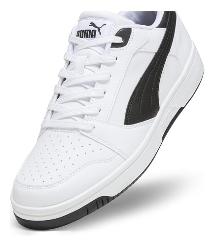 Tenis Rebound V6 Puma Unisex Blanco Y Negro