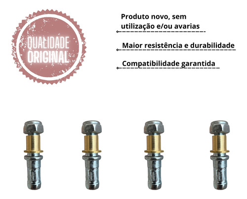 Kit 4 Pino Porta Com Porca Gol Bola G2 1995/1999