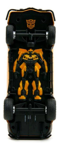 Miniatura Chevy Camaro Bumblebee Transformers 1977 1:24 Jada Cor Amarelo