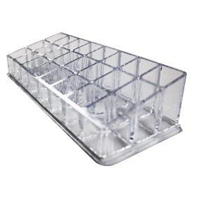 Imagen 2 de 2 de Organizador Cosmeticos Acrilico Transparente Maqui Labiales