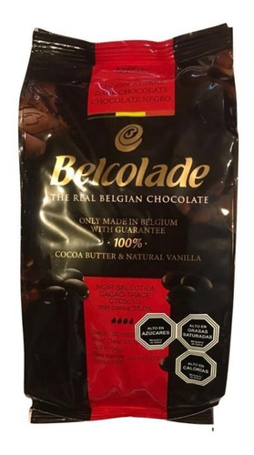 Cobertura De Chocolate Belcolade Amargo 55% Cacao
