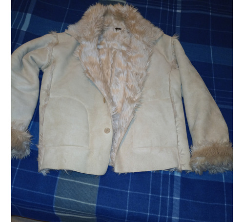 Campera Con Forro Corderito Y Gamuza De Dama 