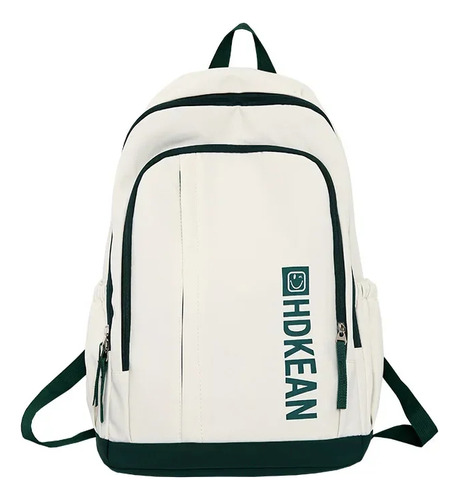 Mochila Bolso Escolar Unisex 35l Hdkean Color Blanco1