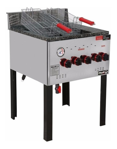 Freidora industrial Morelli F-35 35L acero inoxidable