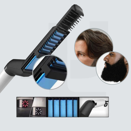 Chapinha Pente Alisador De Cabelo E Barba Masculino 110v/220v