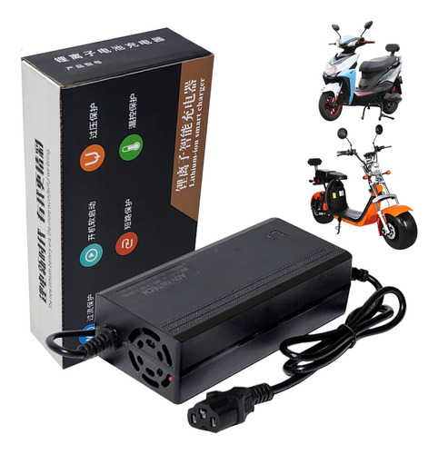 Cargador Para Moto Eléctrica Citycoco 60v 3a Batería Litio 