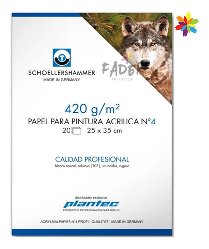 Block Plantec Schoellershammer Acrilico 420g 25x35