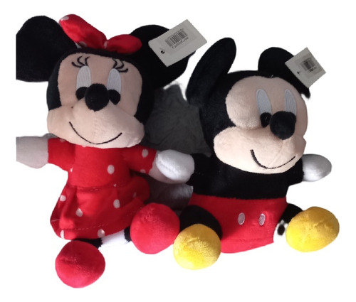 Peluche Mickey Mouse Y Minnie 22cm Nuevos