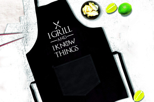 Delantal Para Hombre | I Grill And I Know Things - Delantal.