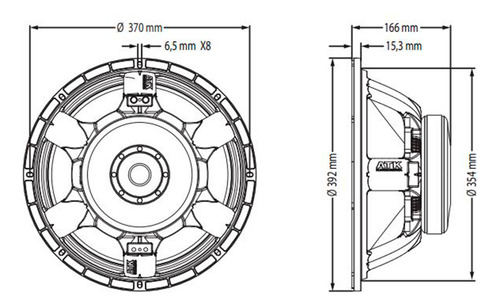 Alto Falante 15 Polegadas 800w Rms 8 Ohms Atk 15lf1610b